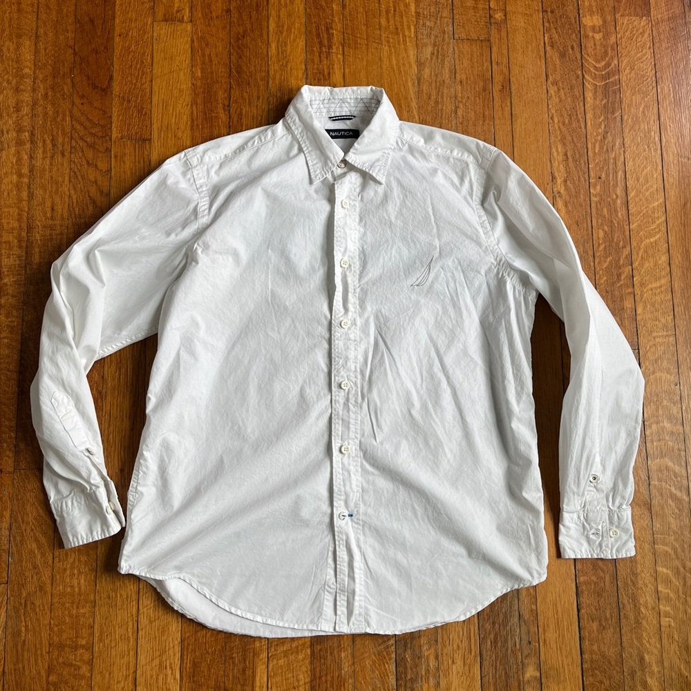 Vintage Nautica button down shirt Mens size Medium